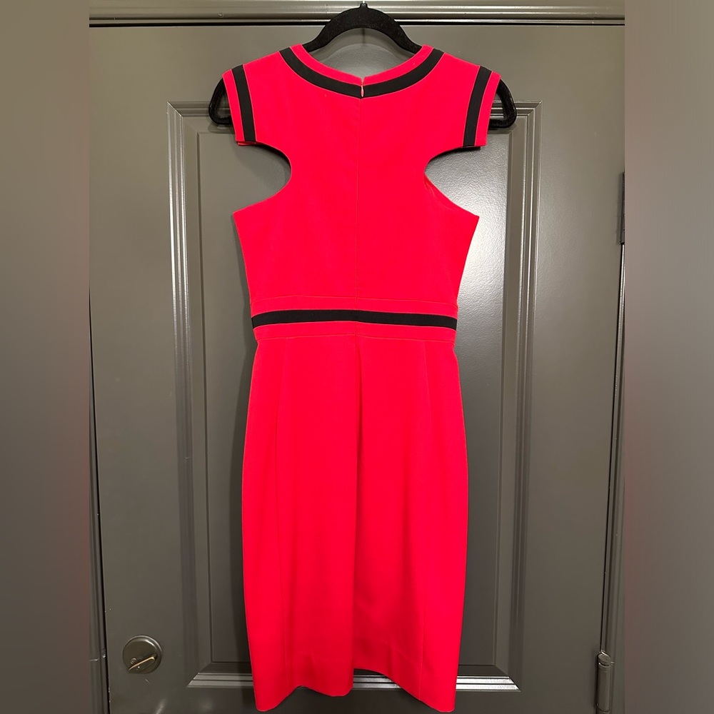 Black Halo Dress Size 2 Red with Black Details
